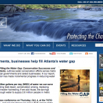 Screen grab of Chattahoochee Riverkeepers website