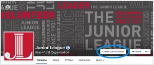 Facebook Call-to-Action button on a nonprofit fan page I manage.