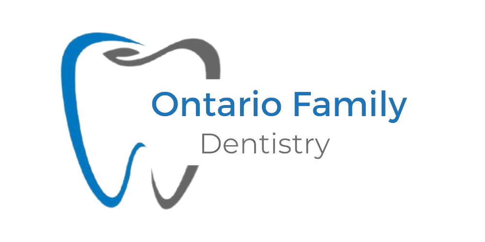 Ontario Family Dentistry logo: outline of a tooth over business name